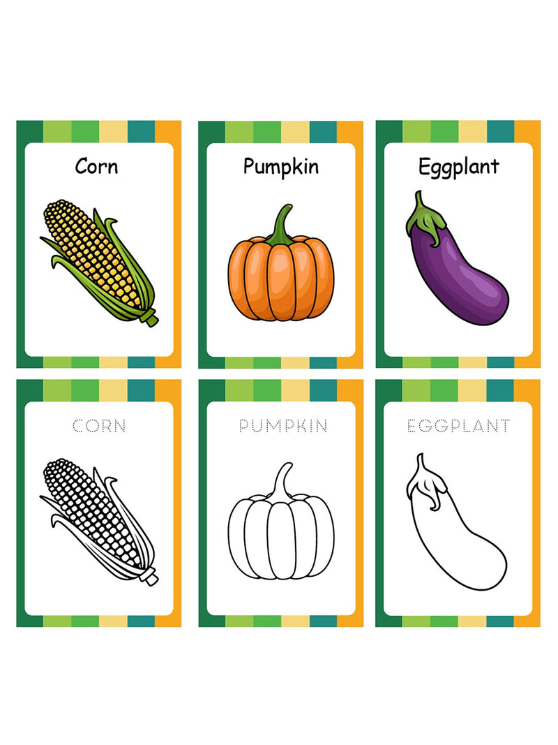 Vegetables Flash Cards