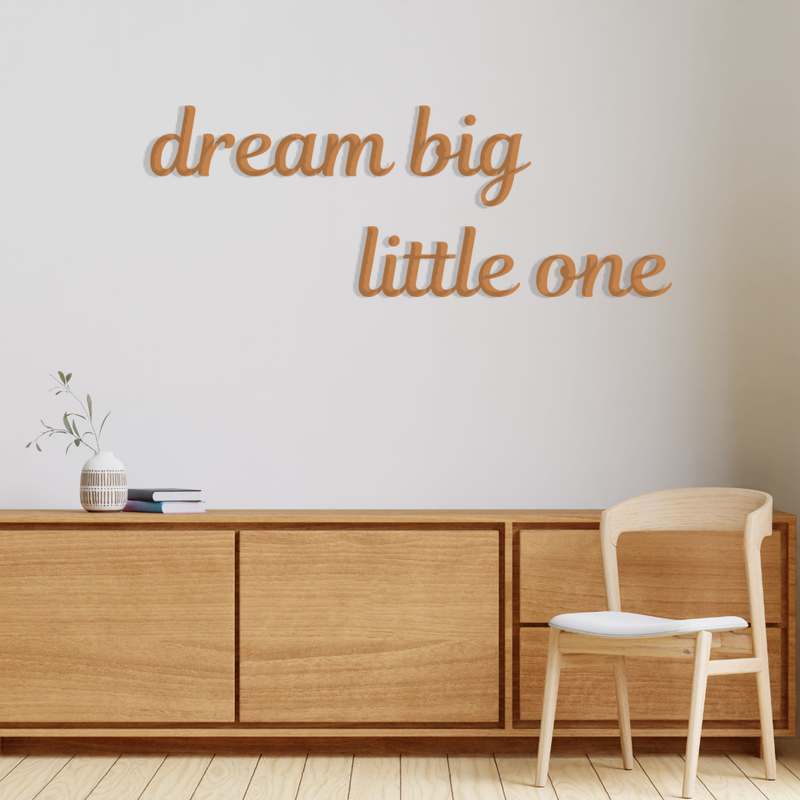 Wall decor (dream big little one)