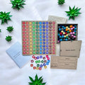 100 Frame With Numbers Tiles & Woolen Beads