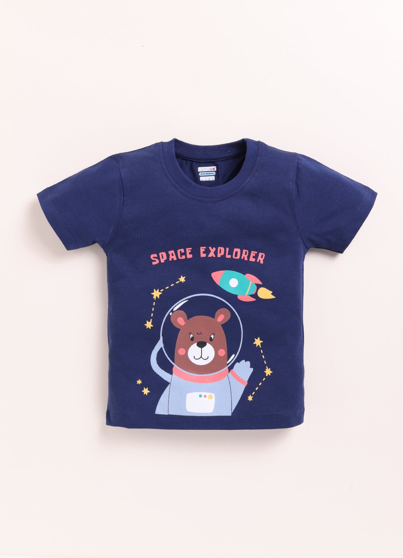 Navy & Red Boys Half Sleeves T-Shirt & Short Set