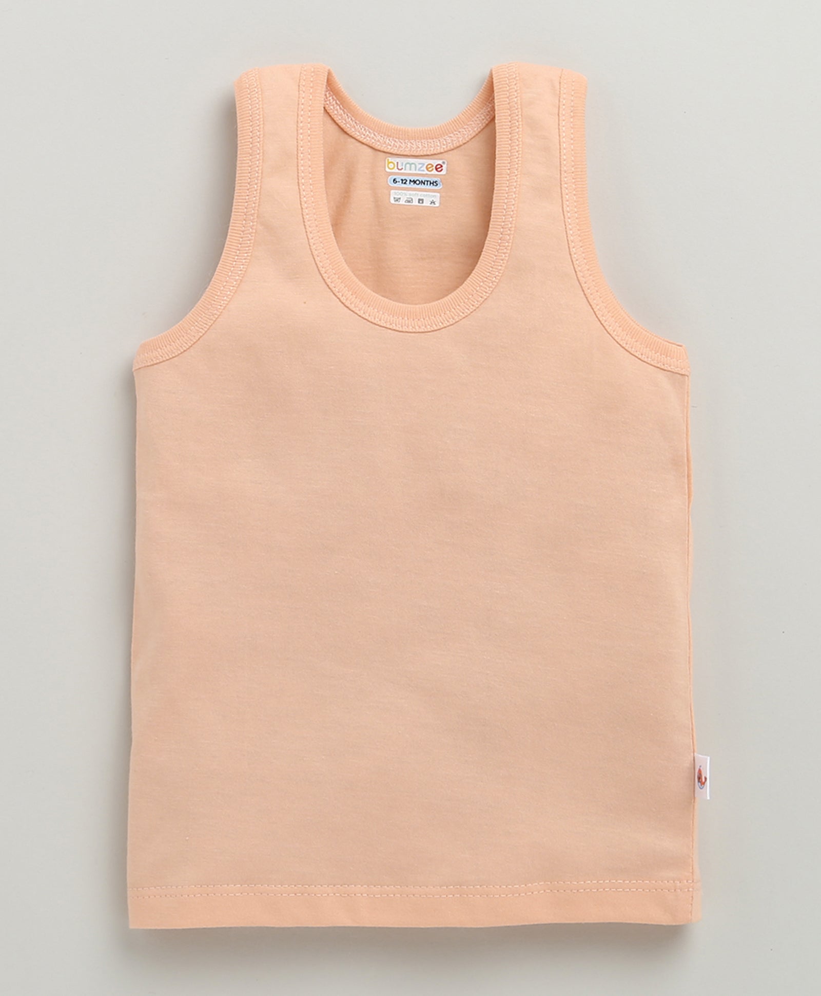 Boys Sleeveless Vest Orange & Lime Green Pack of 3