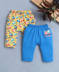 Royal Blue & Yellow Baby Boys Diaper Pants / Leggings / Pyjamas Pack Of 2