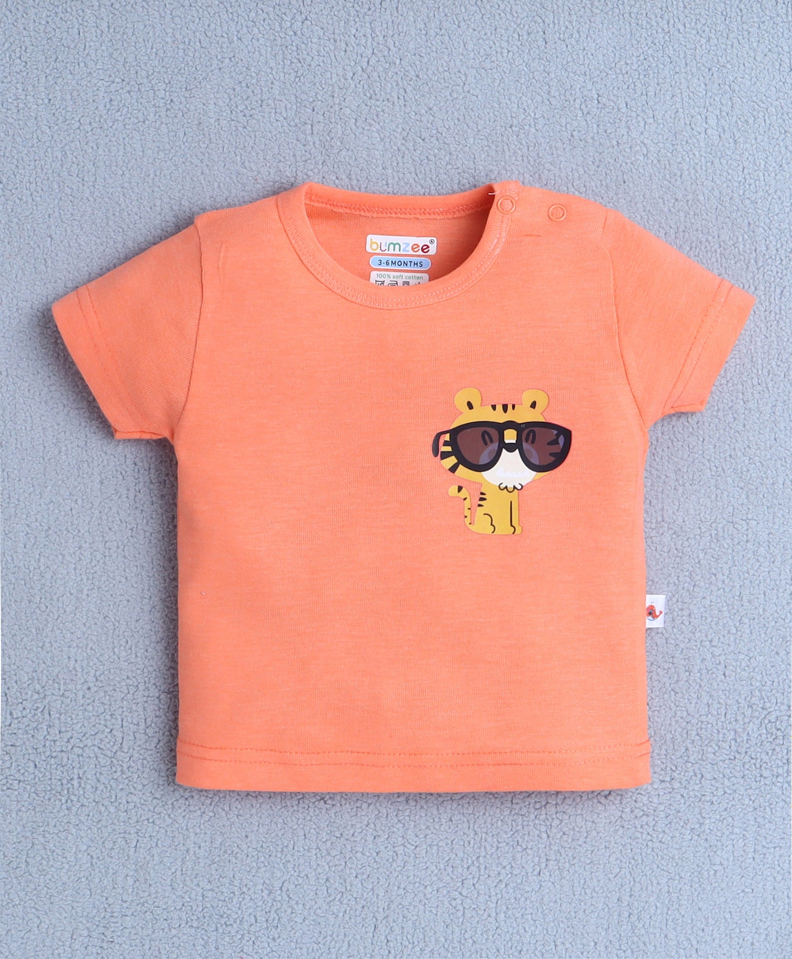 Orange Baby Boys Half Sleeves T-Shirt & Short Set