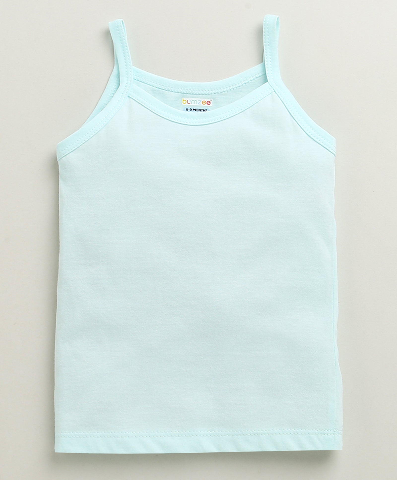 Yellow & Sky Blue Girls Cotton Slips Pack of 3