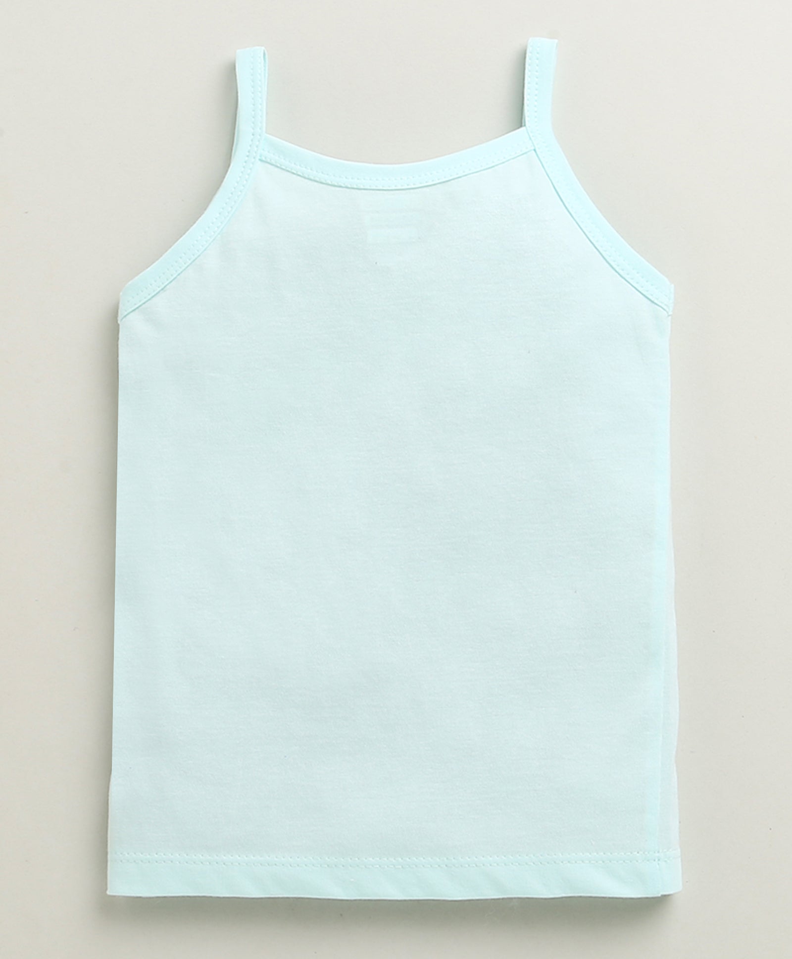 Yellow & Sky Blue Girls Cotton Slips Pack of 3