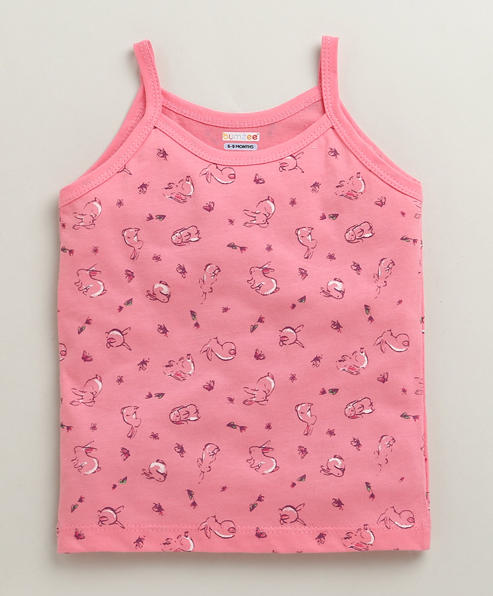 Yellow & Pink Girls Cotton Slips Pack of 3