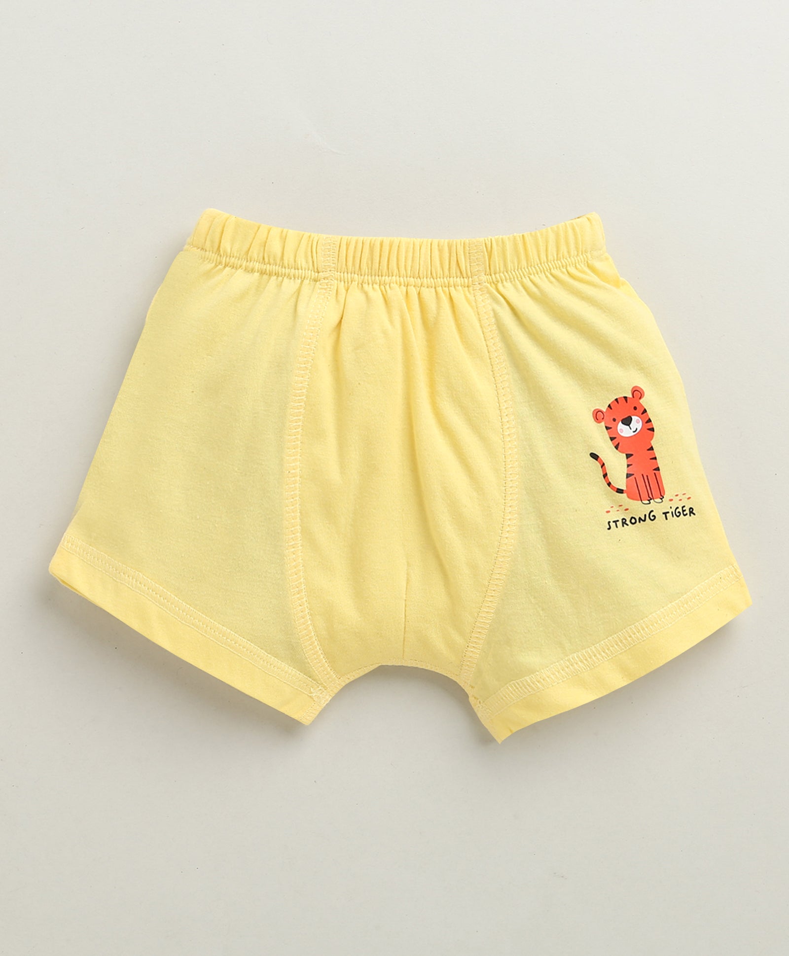 Yellow & Peach Boys Cotton Trunks Pack of 3