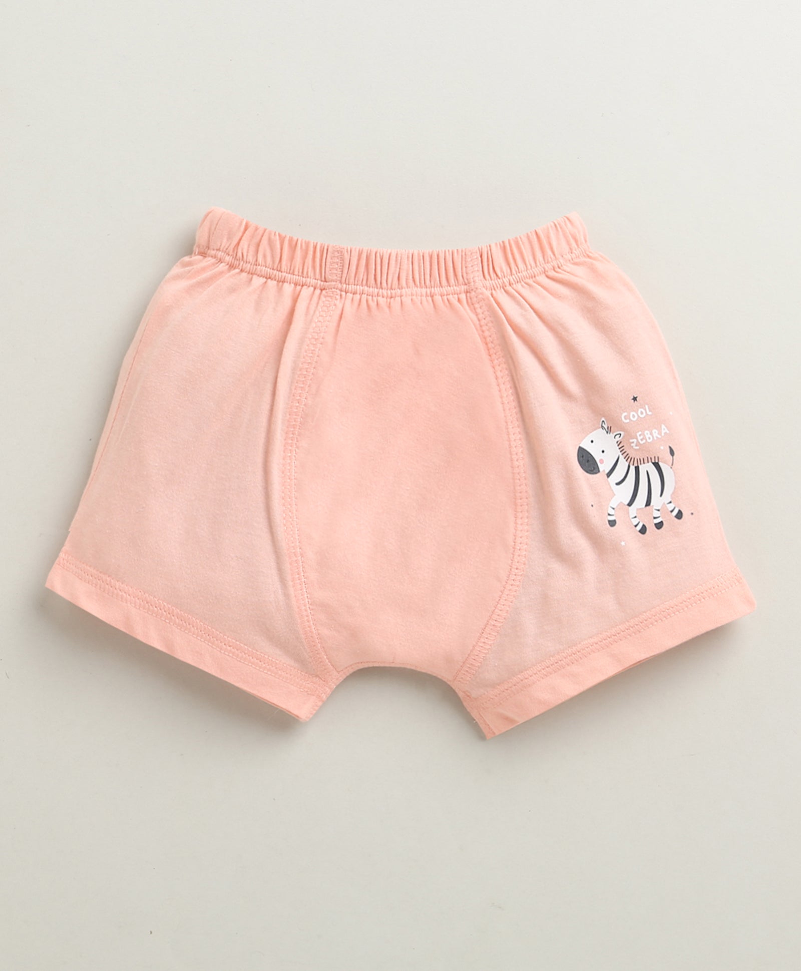 Yellow & Peach Boys Cotton Trunks Pack of 3