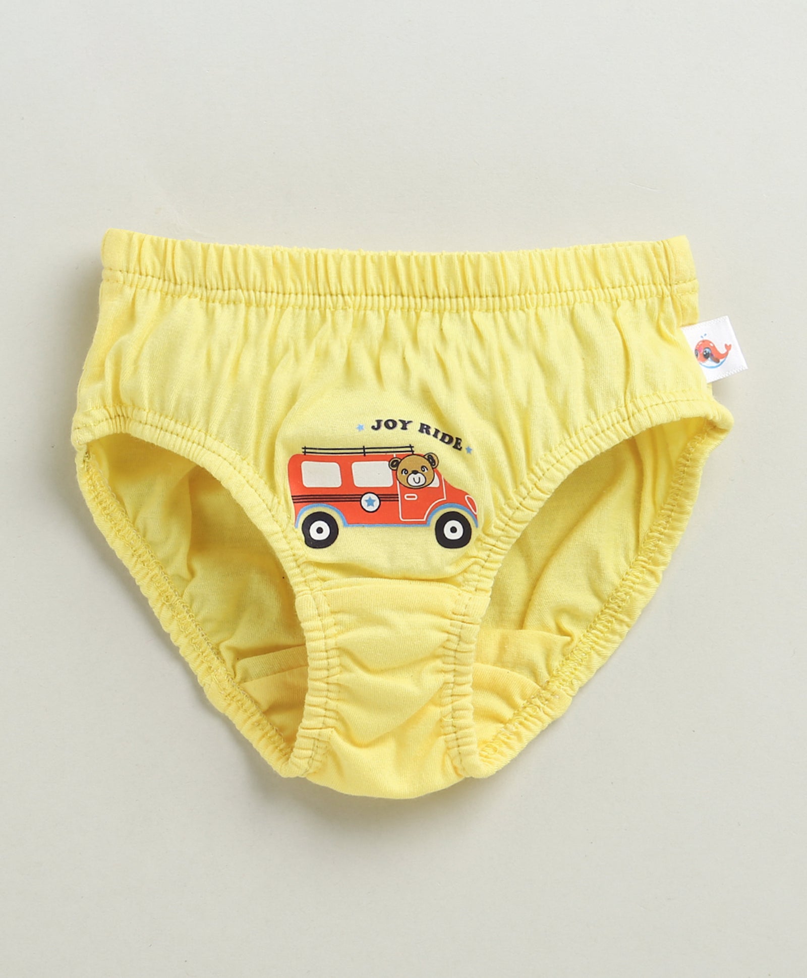 Sky Blue & Yellow Boys Cotton Briefs Pack of 3