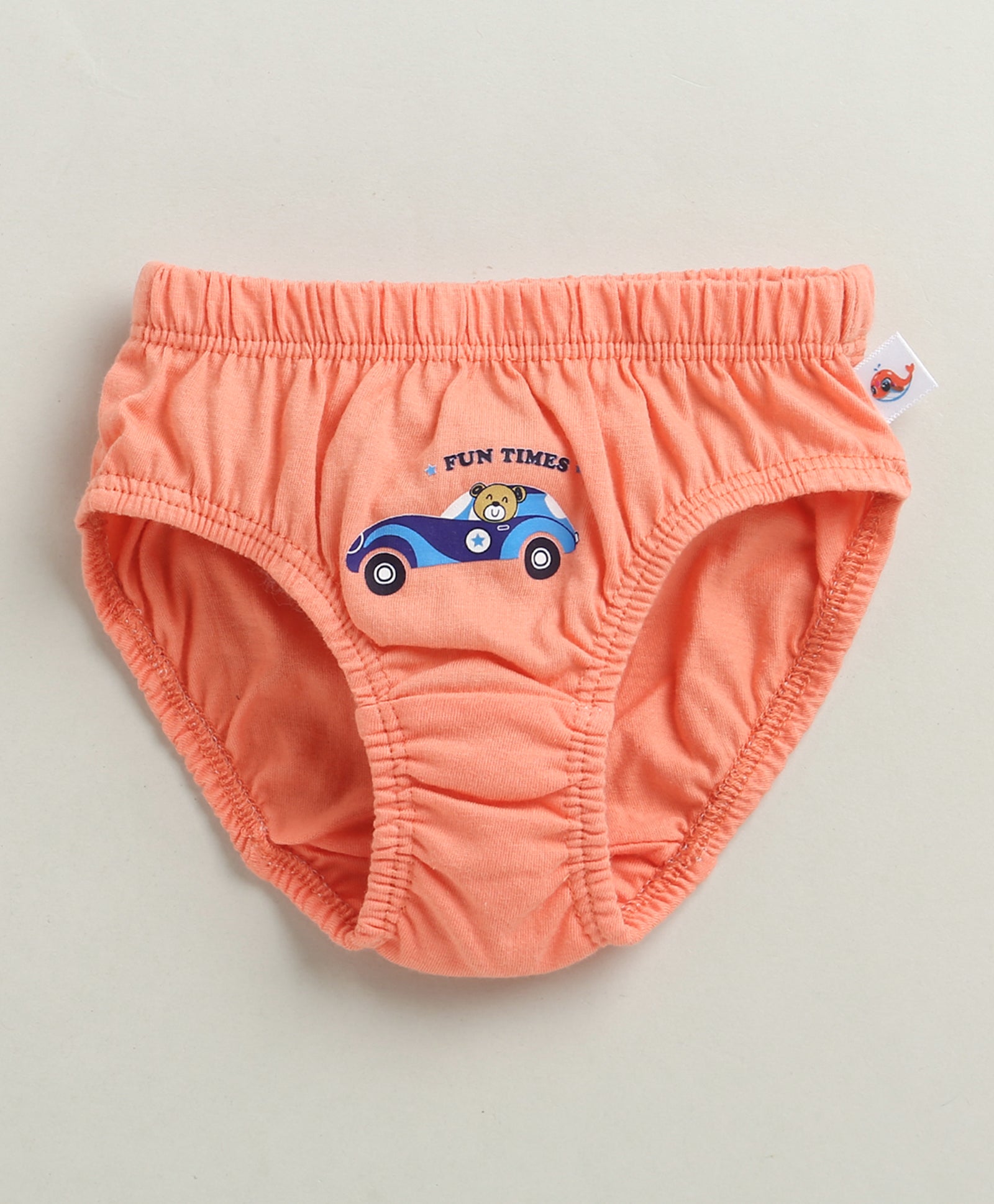 Sky Blue & Yellow Boys Cotton Briefs Pack of 3