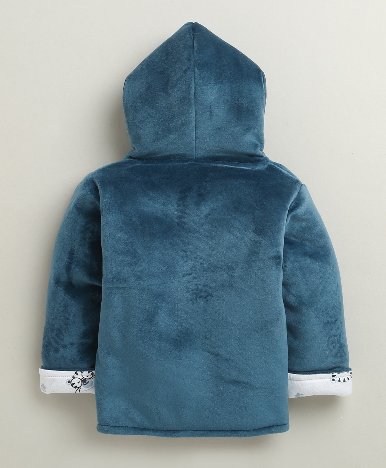 Navy & White Boys Full Sleeves Cotton Blend Winter Wear Set