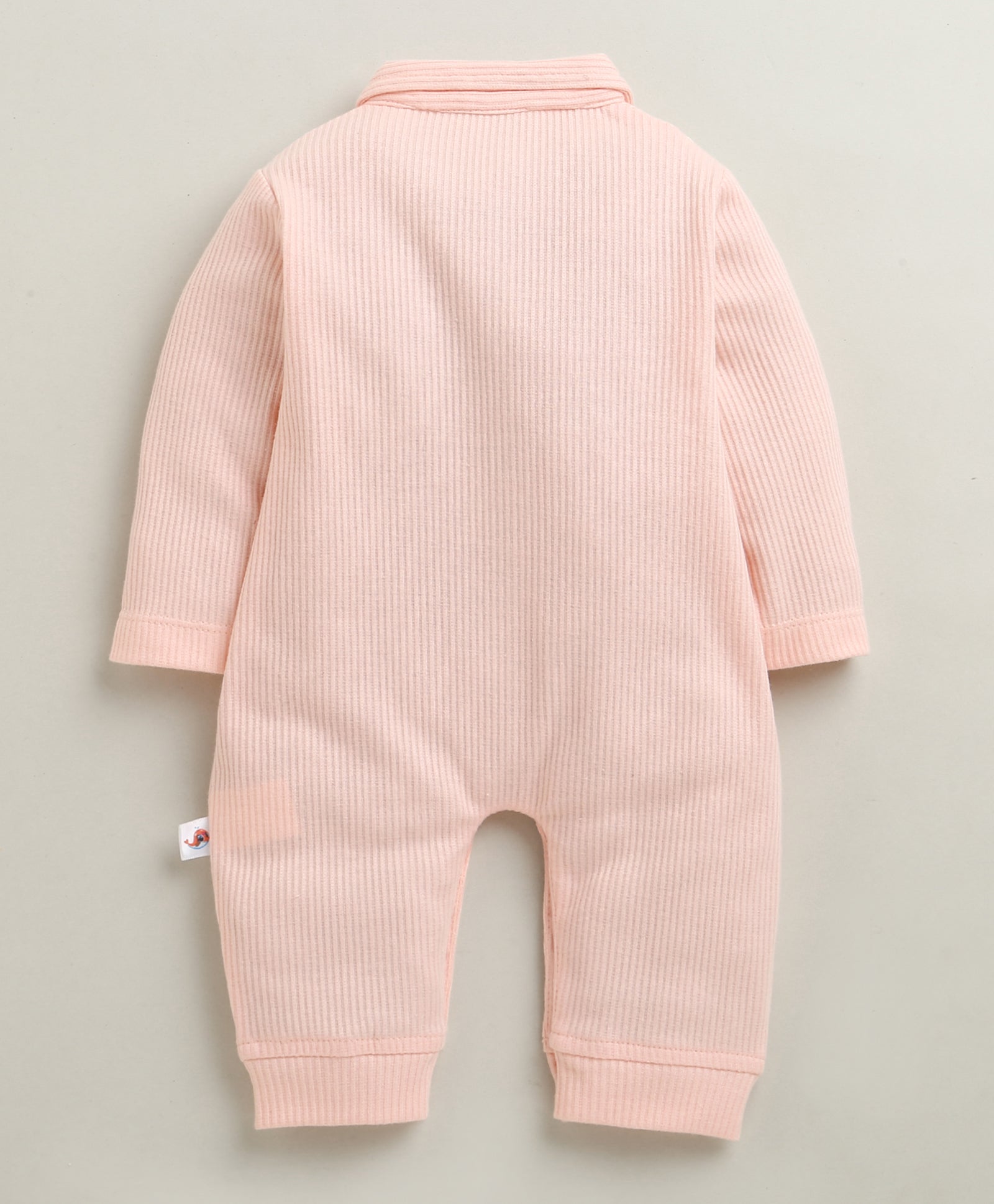 Pink Girls Full Sleeves Cotton Trendy Sleepsuit / Romper