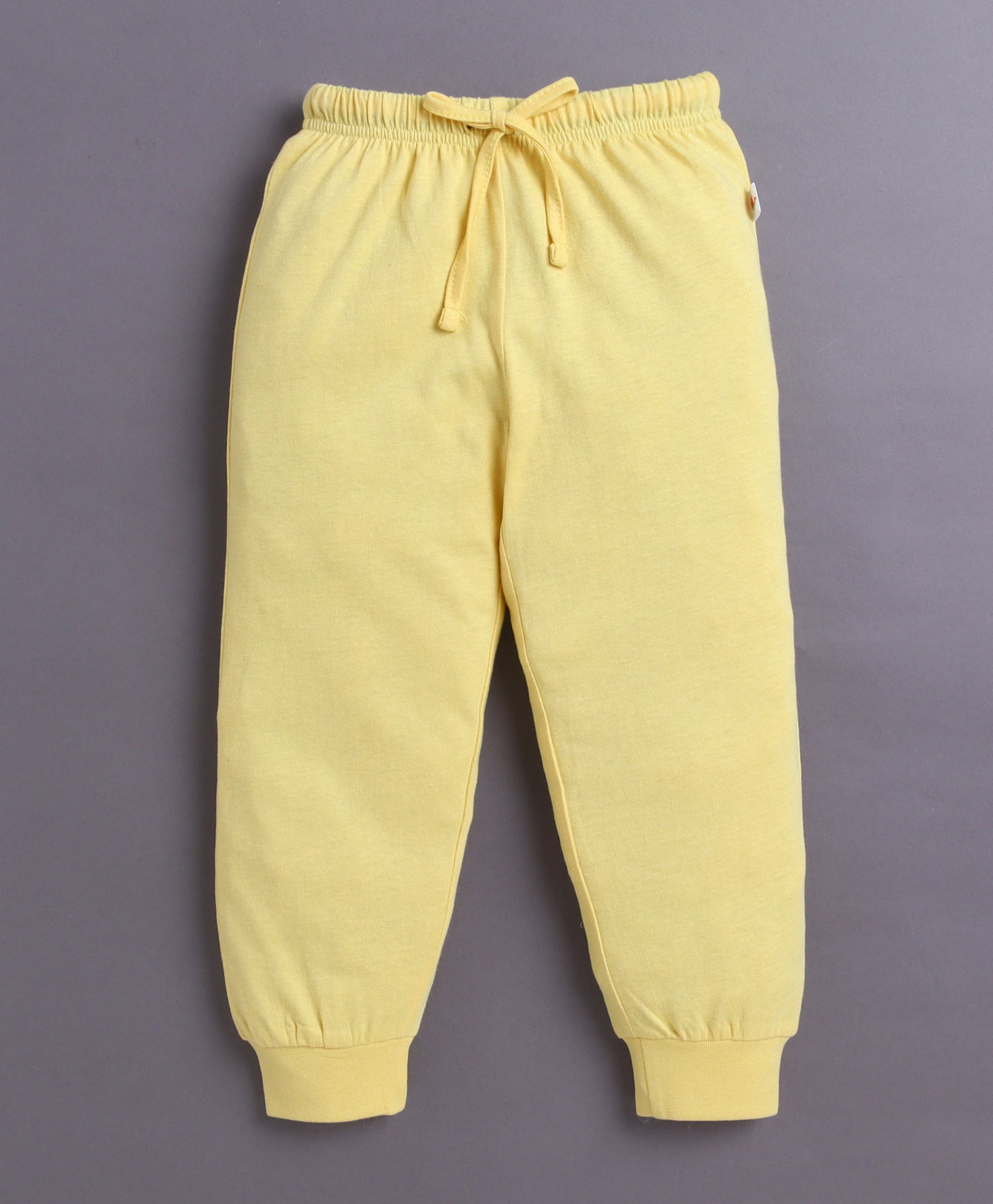 Yellow & White Boys Full Sleeves Cotton T-Shirt & Pyjama Set