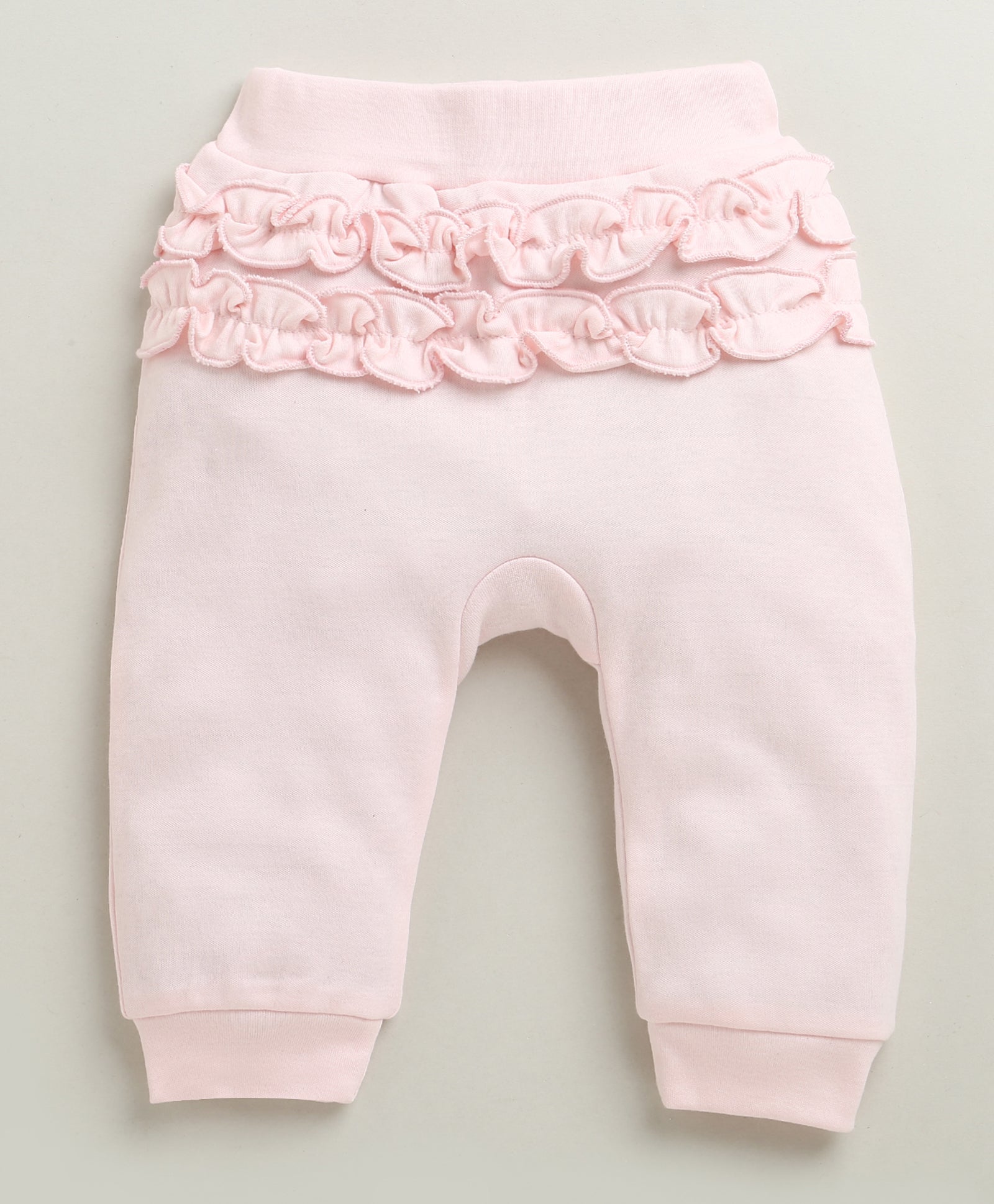 Pink & White Baby Girls Full Sleeves Jabla & Pyjama Set