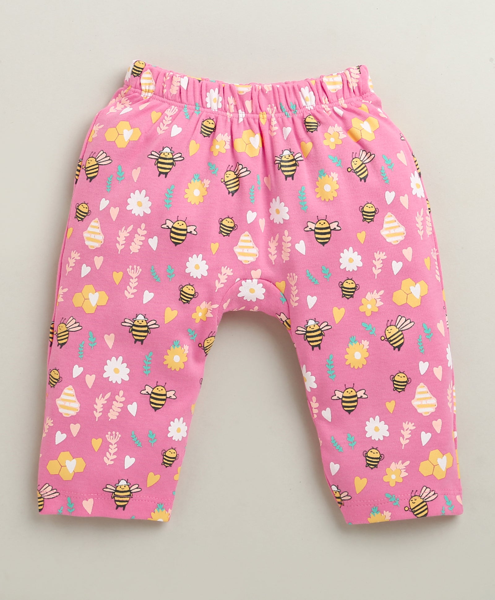 Peach & Pink Baby Girls Diaper Pants / Leggings / Pyjamas Pack Of 2