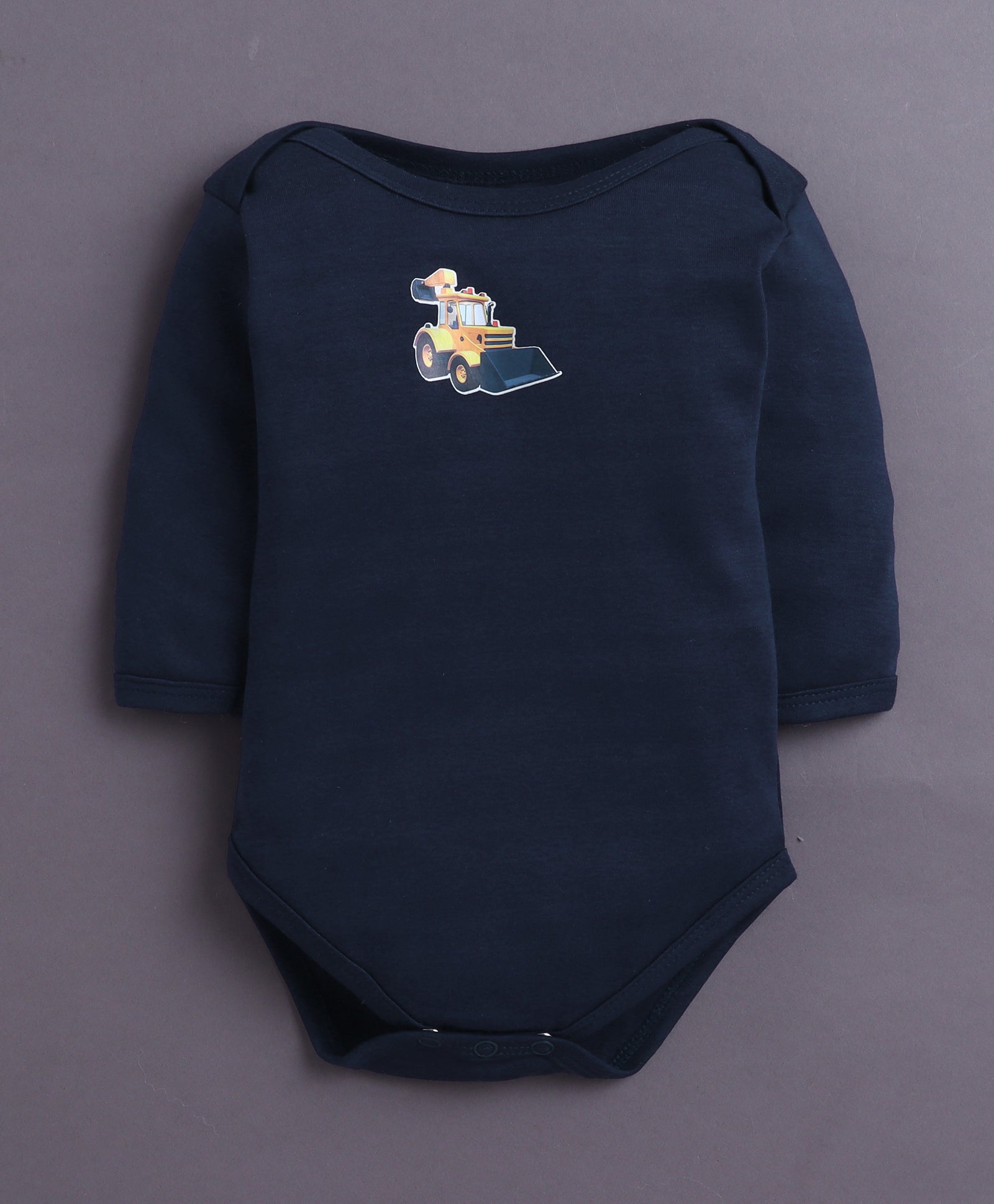 Navy & White Baby Boys Full Sleeves Cotton Bodysuit / Onesies Pack Of 3
