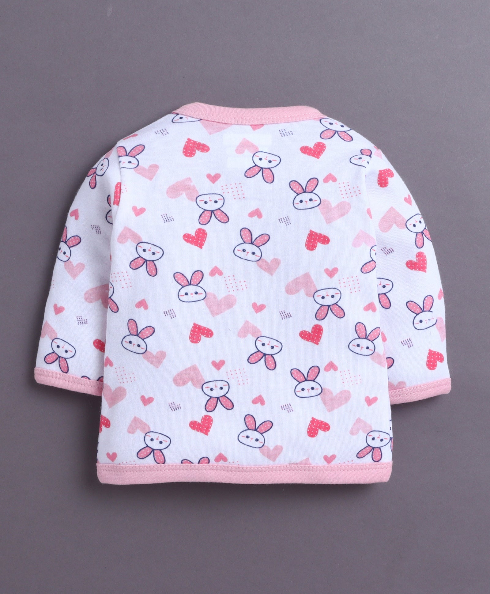 Girls Full Sleeves Jabla Pink & White Pack of 3