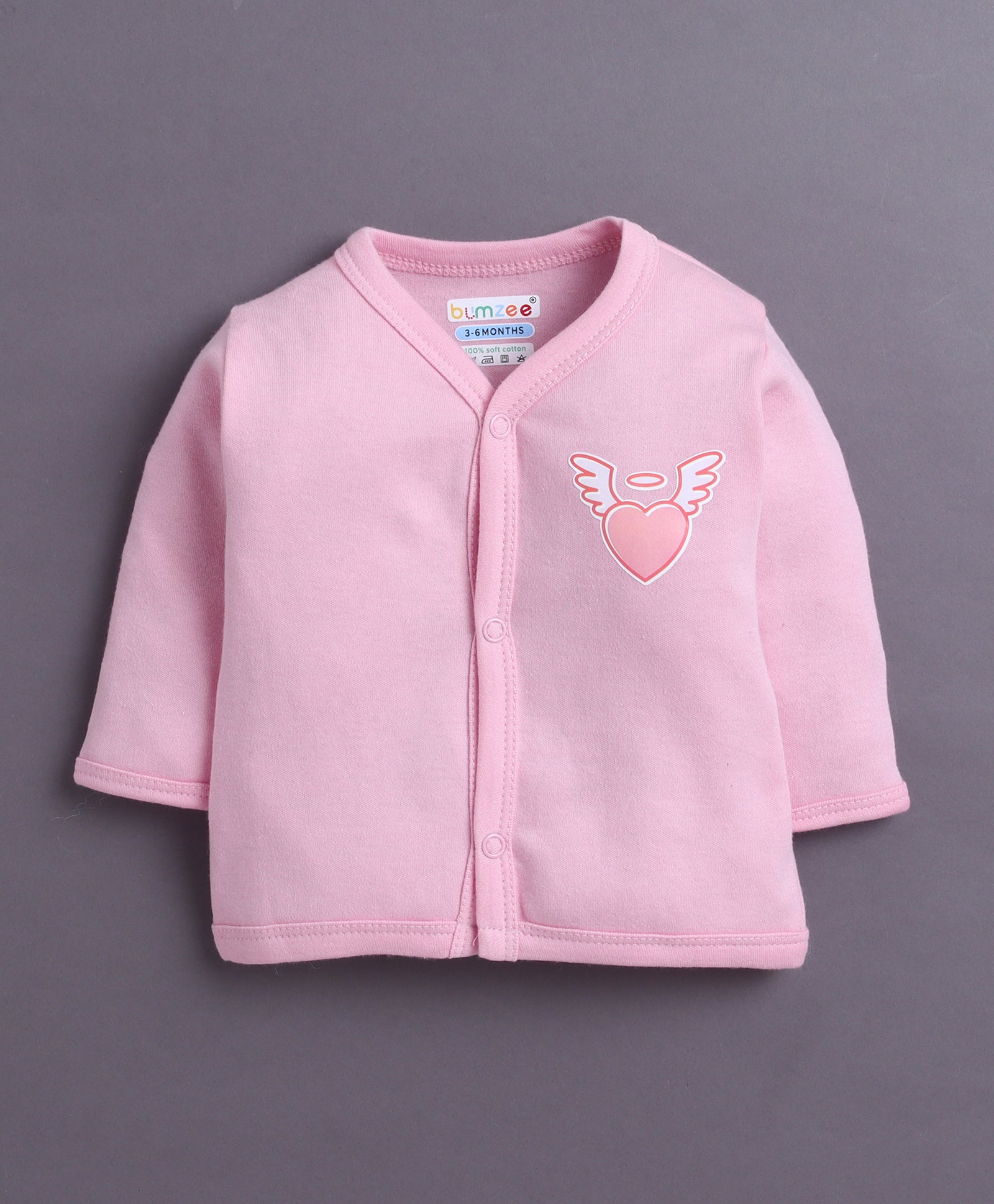 Girls Full Sleeves Jabla Pink & White Pack of 3