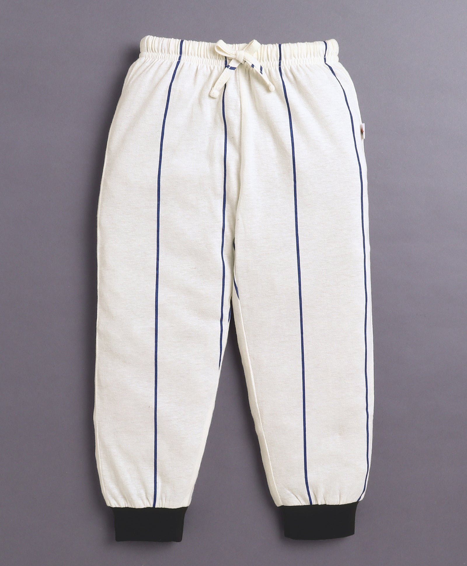 Cream Boys Full Sleeves Cotton T-Shirt & Pyjama Set