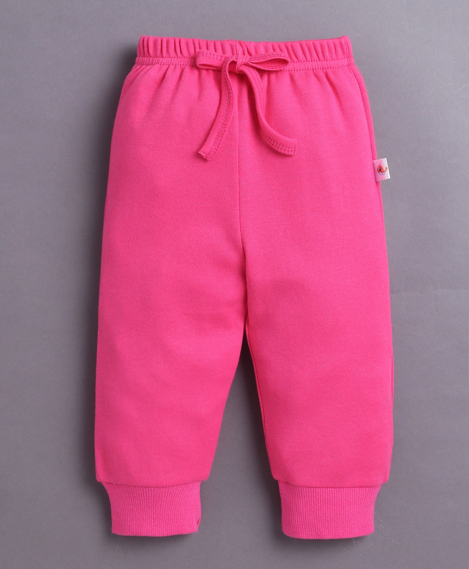 Baby Pink & Pink Girls Full Sleeves Cotton T-Shirt & Jogger Set