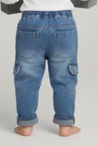 Light Shady Blue Cargo Pants