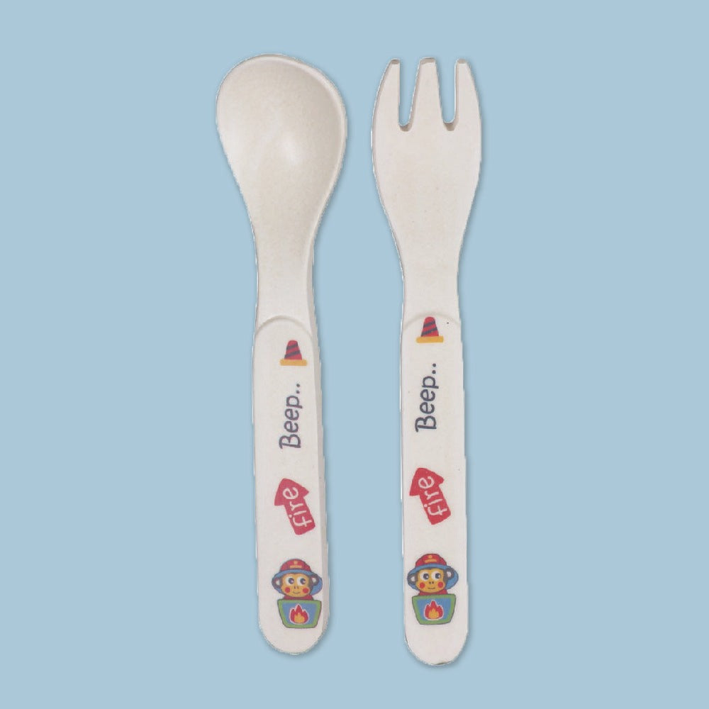 Dinner Set For Babies Fire Themed