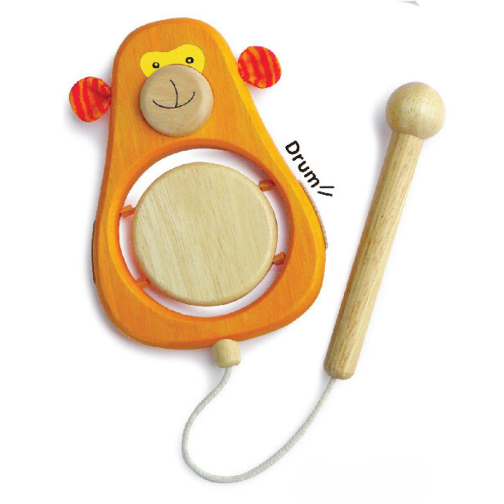 Wooden Toy For Kids: Milky Drummer Indoor Toy Made in Thailand