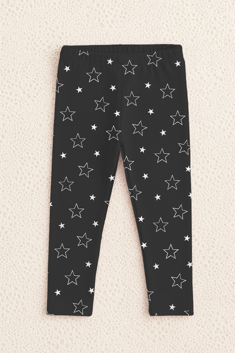 Girls' 3-Pack Printed Heart & Star Leggings