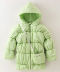 Girls Quilted Jacket Mint Green