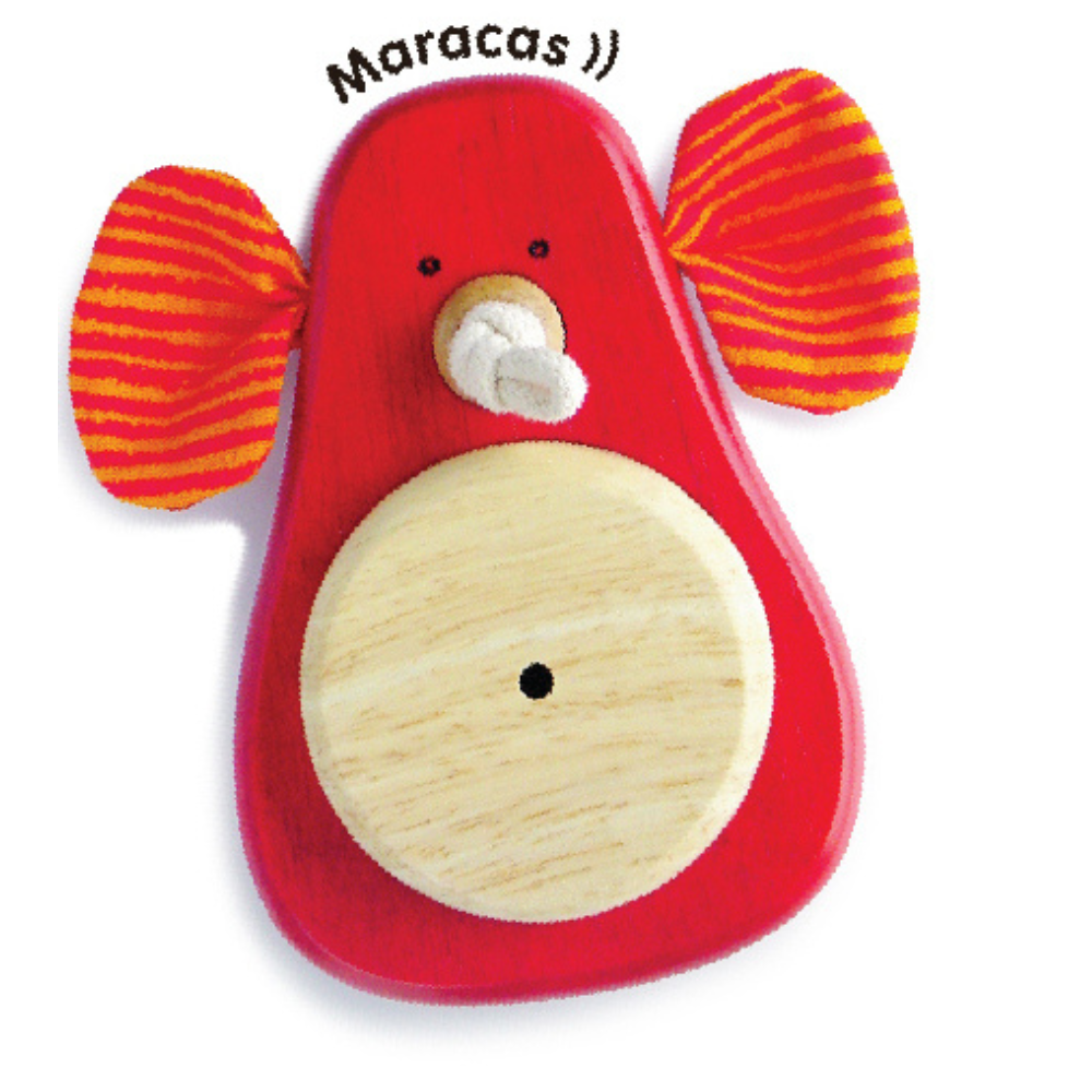 Wooden Toy For Kids: Elly Maracas Rattle Indoor Toy Made in Thailand