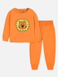 Boys' Orange Lion Graphic Lounge Set