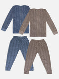 Unisex Cable Knit Thermal Long Underwear (2-Pack)