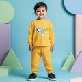 Boys' Yellow Airplane Casual Sweatsuit