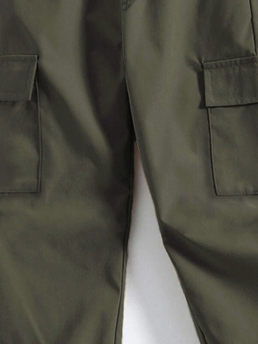 Men's Dark Olive Cargo Jogger Pants