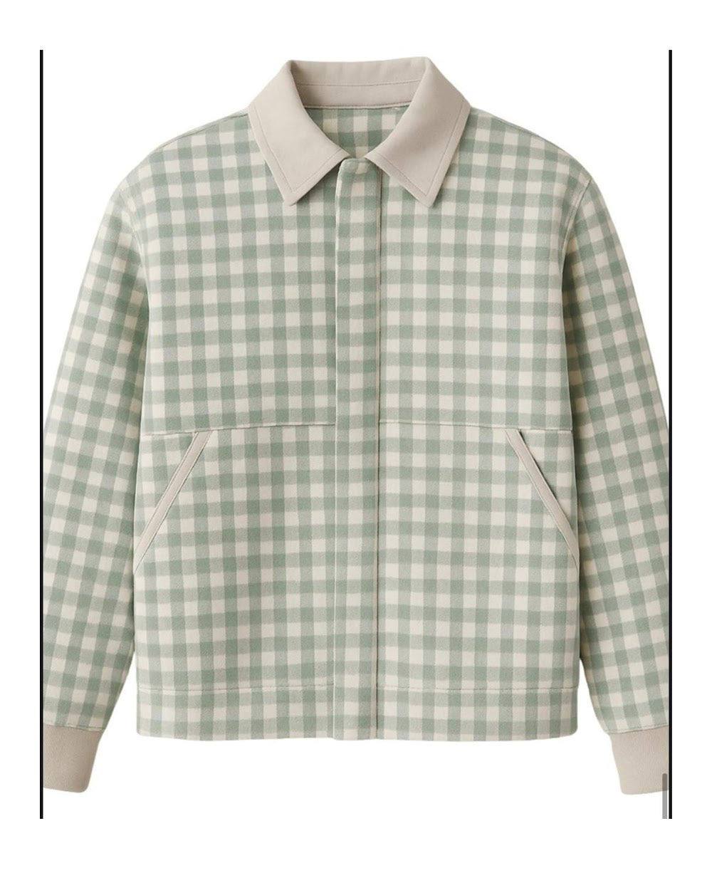 Light Green Gingham Jacket