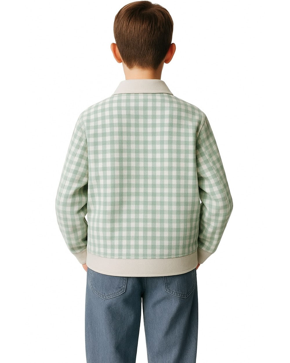 Light Green Gingham Jacket