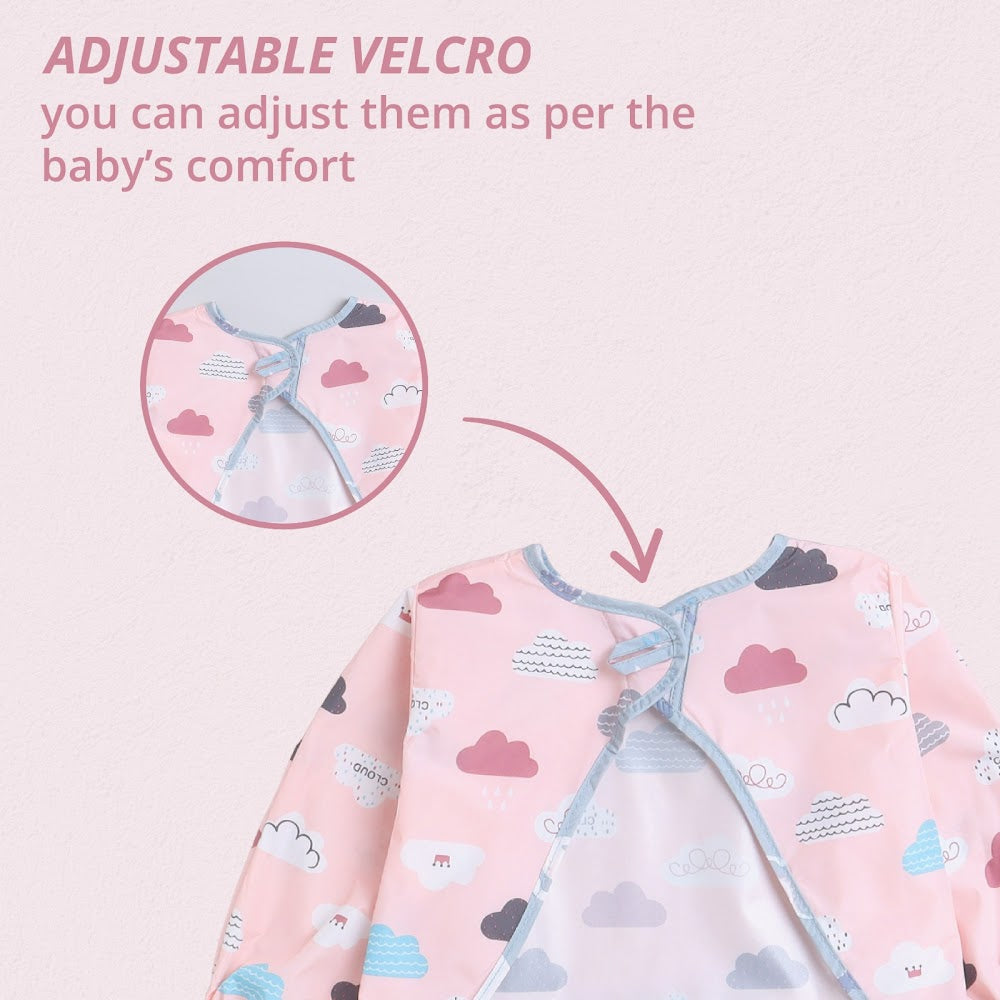 Full Sleeve Waterproof Feeding Baby Bibs Apron