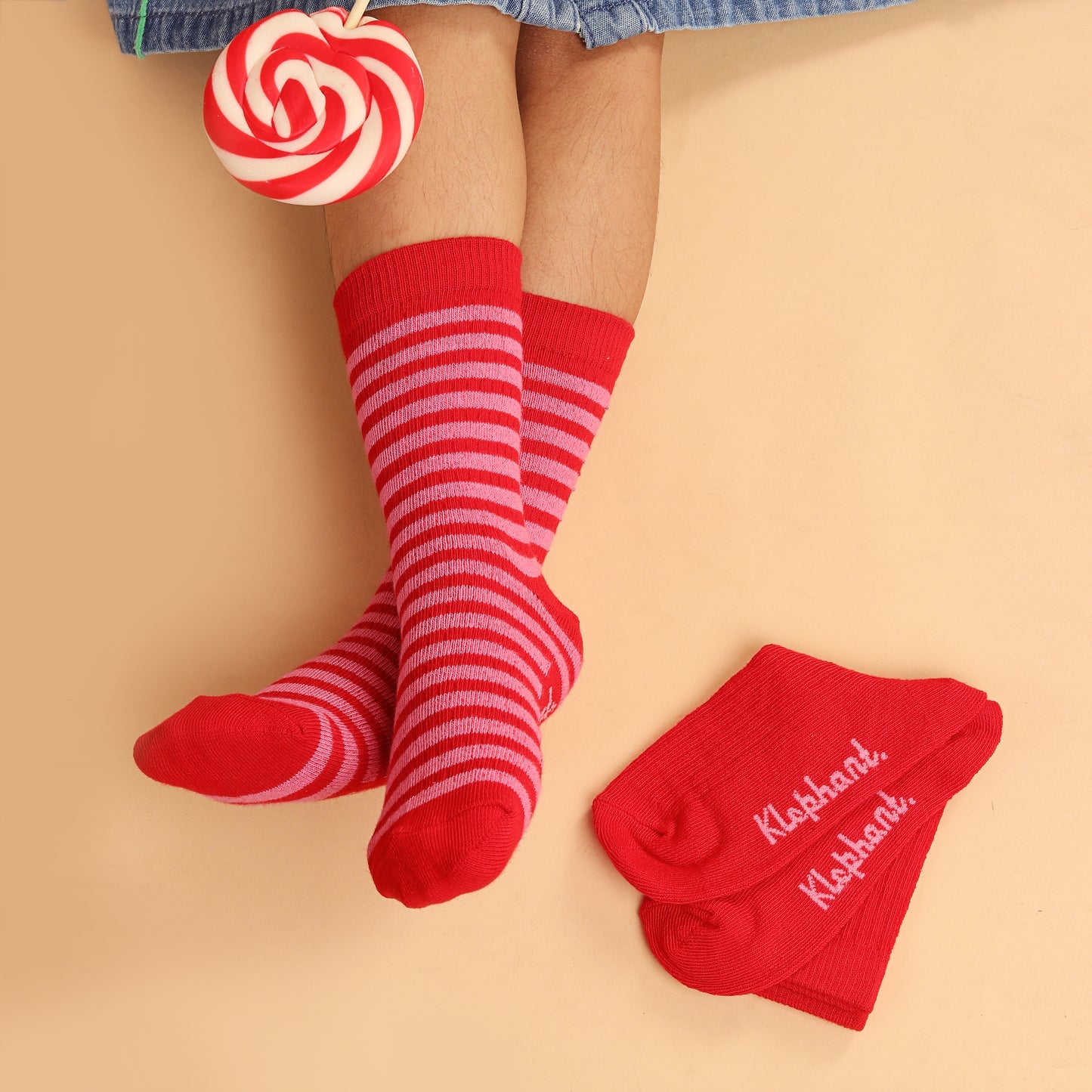 Strawberry Swirl Socks