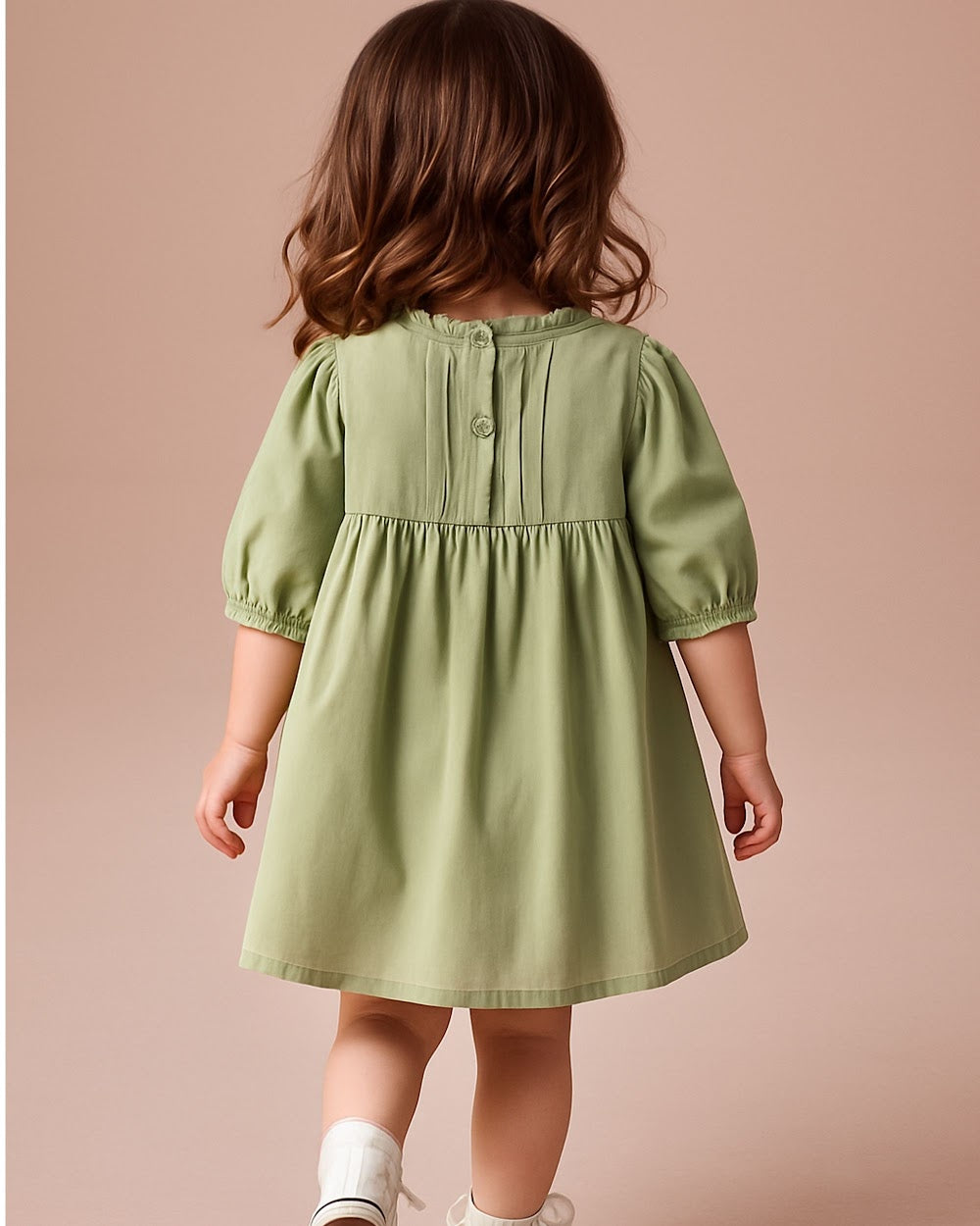 Light Green Ruffled Dress