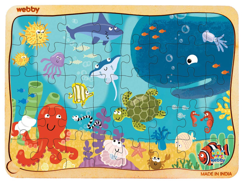 Webby Underwater Animals Jigsaw Puzzle, 40 Piece, Multicolour