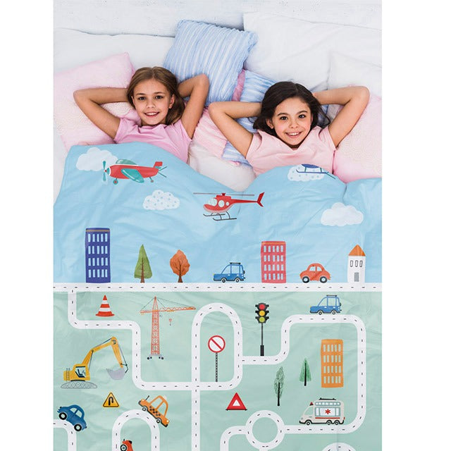 Kids Comforter Roadway Themed