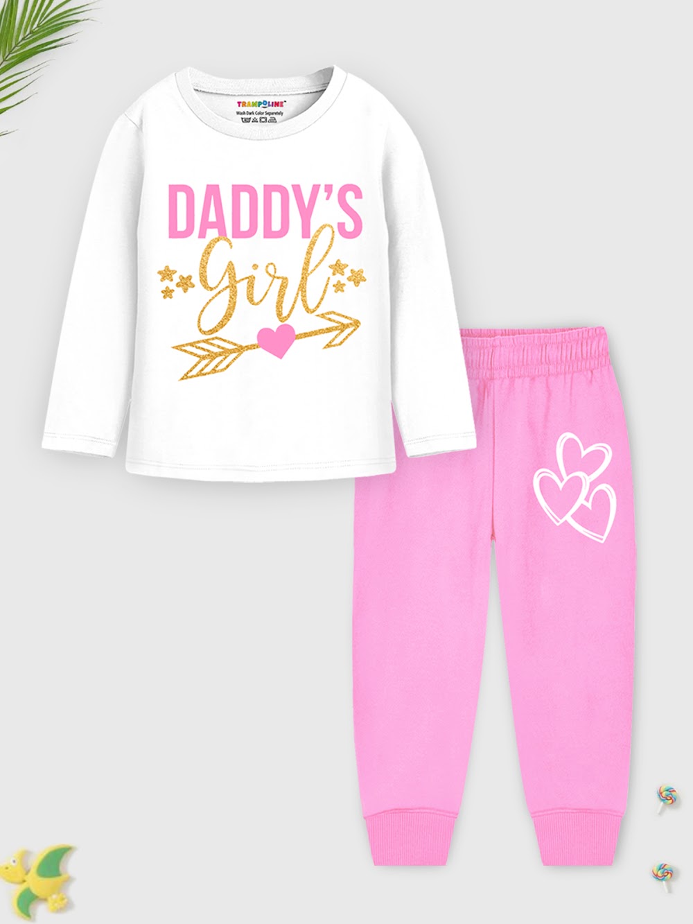Toddler Girls' 4-Piece "Daddy's Girl" Pajama Set