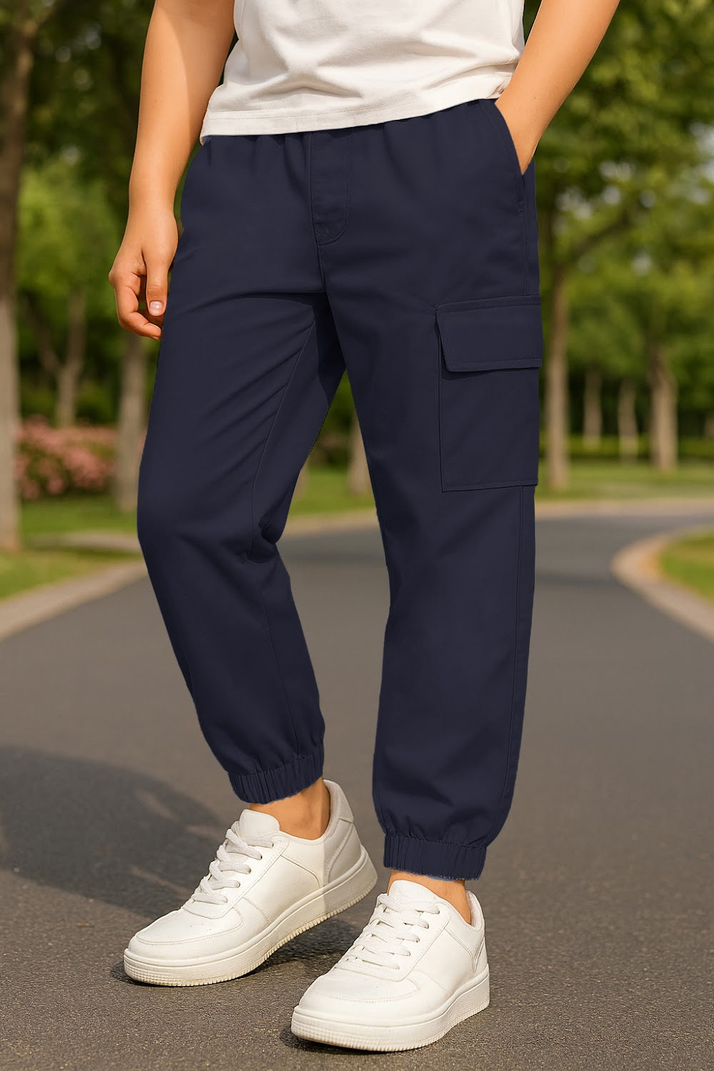 Navy Cargo Pants