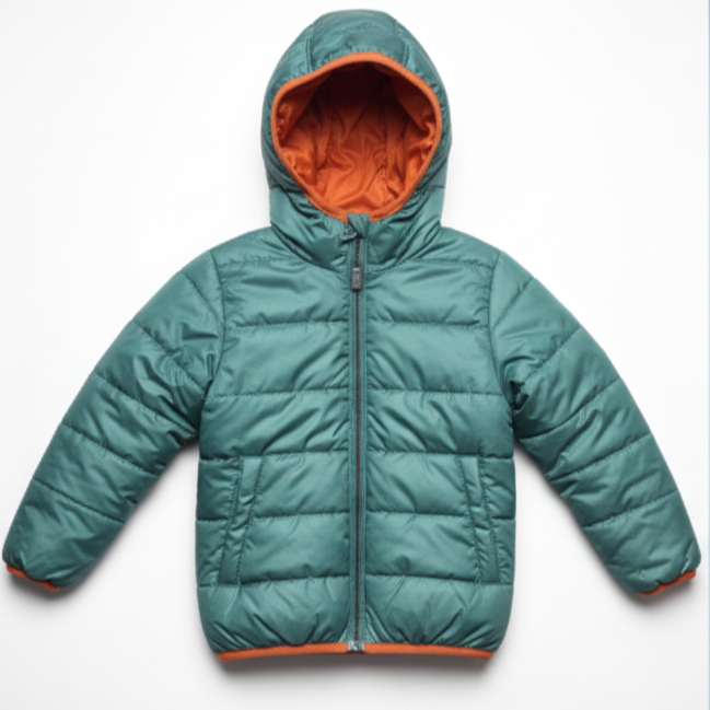 Boys Quilted Jacket British Green
