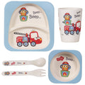 Dinner Set For Babies Fire Themed
