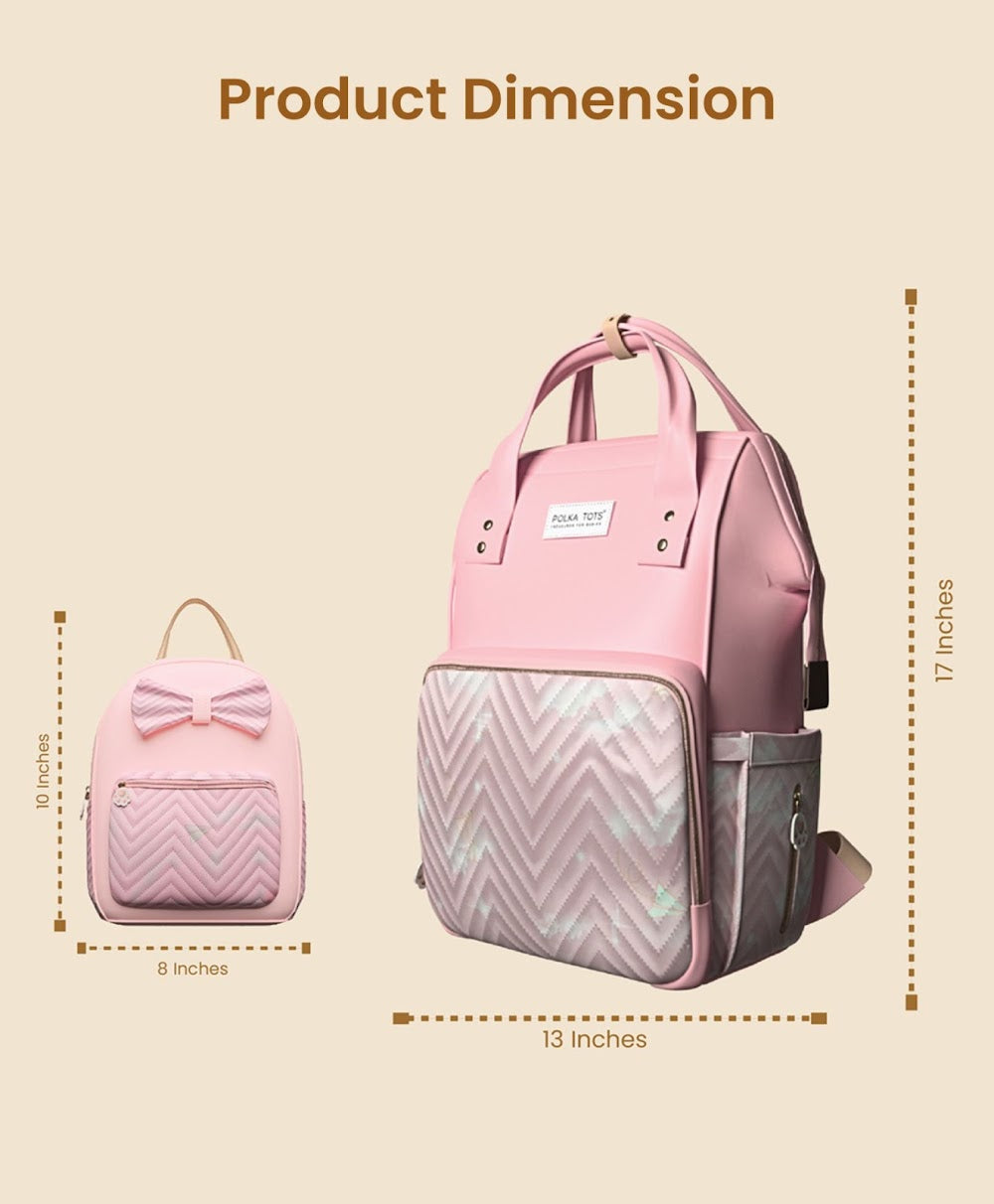 Diaper Bag Little Luxe Peach Design