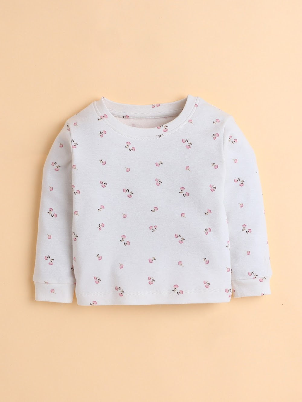 Pink Full Sleeves Cord Set For Boys