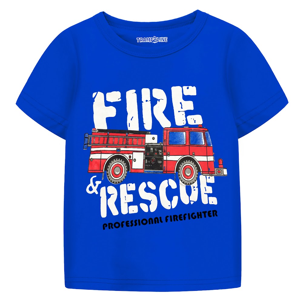 Boys' "Fire & Rescue" T-shirt & Shorts Set