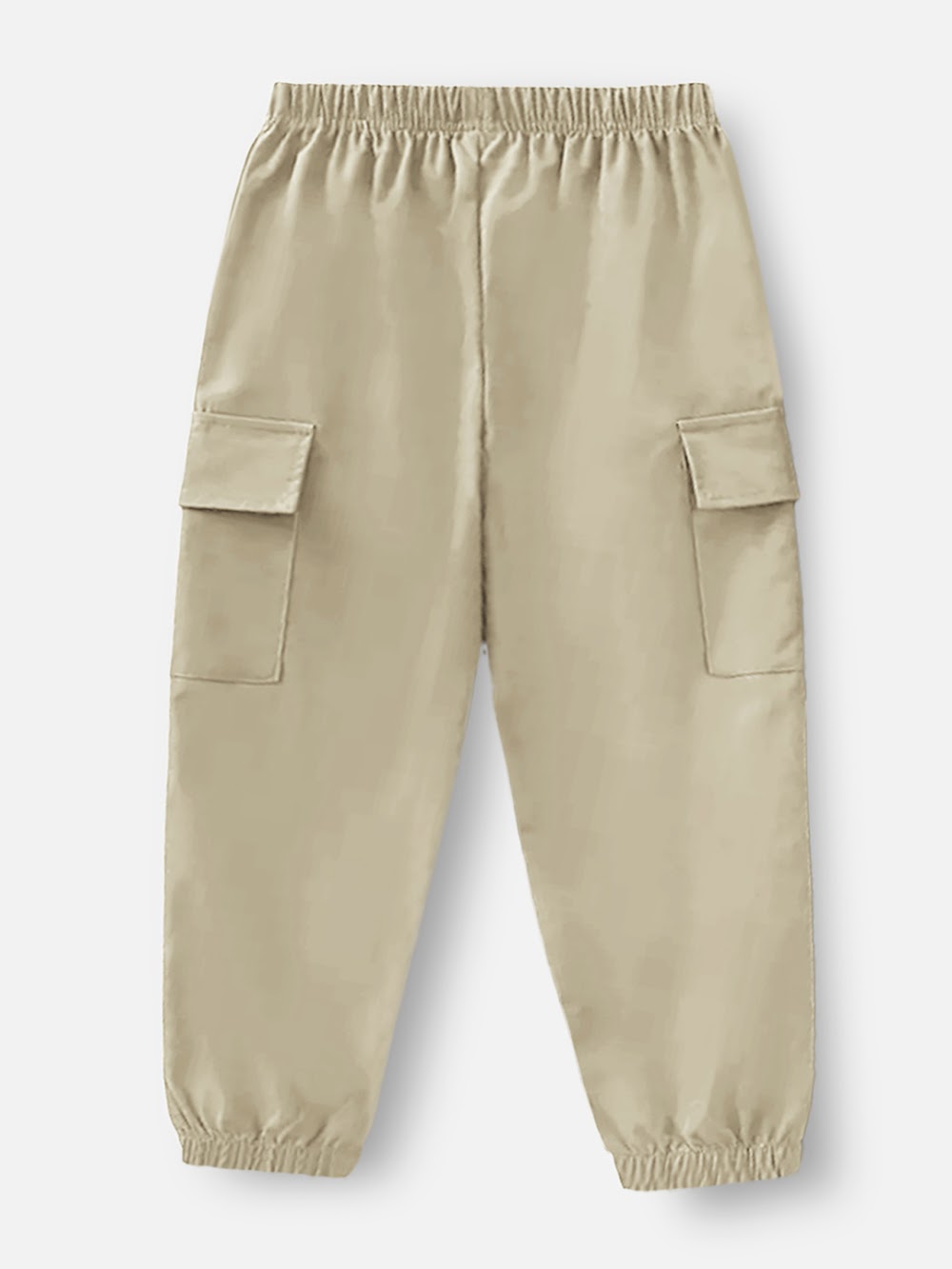 Kids' 2-Pack Khaki and Black Cargo Joggers