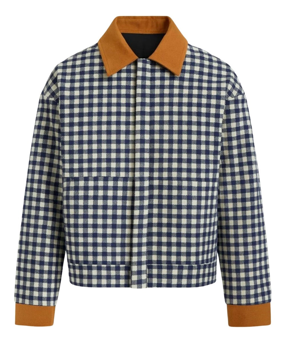 Brown & Gingham Boy'S Jacket